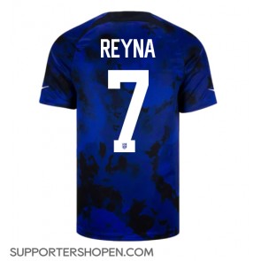 Förenta staterna Giovanni Reyna #7 Borta Matchtröja VM 2022 Kortärmad